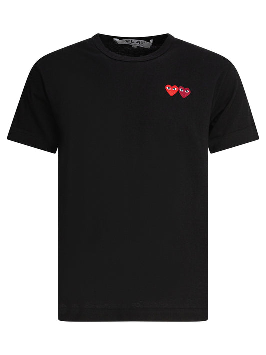 "Double Heart" crewneck T-shirt T-shirts