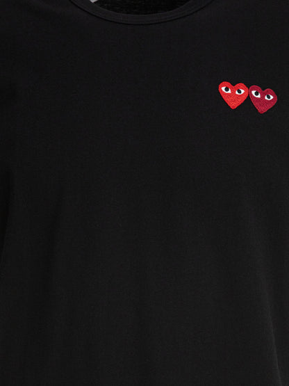 "Double Heart" crewneck T-shirt T-shirts