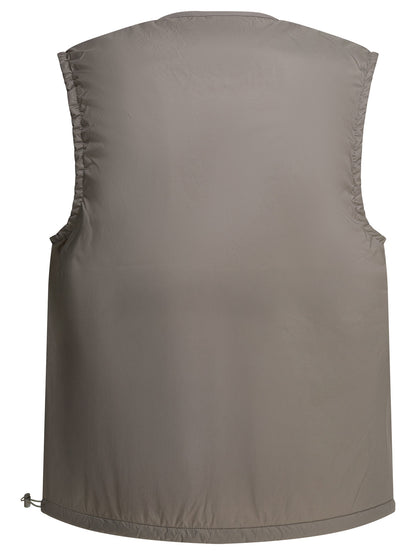Sleeveless jacket with logo Jackets and Coats