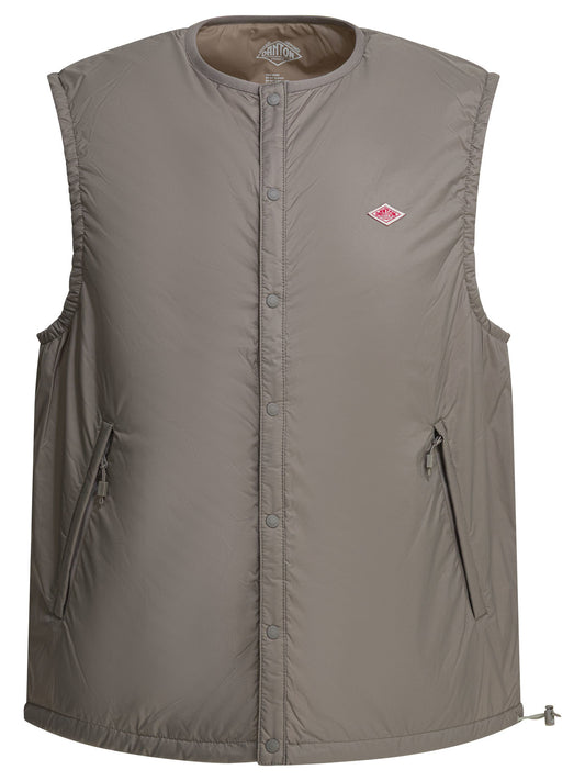 Sleeveless jacket with logo Jackets and Coats
