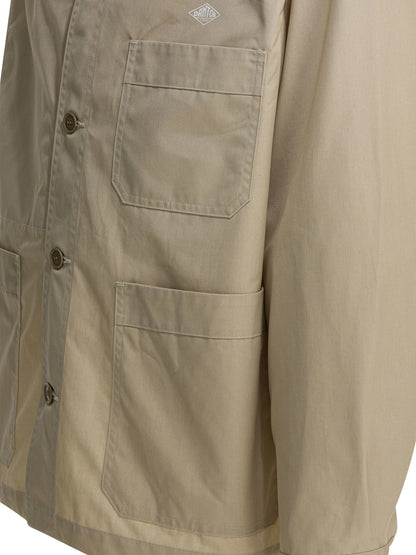 Overshirt jacket with logo Jackets and Coats