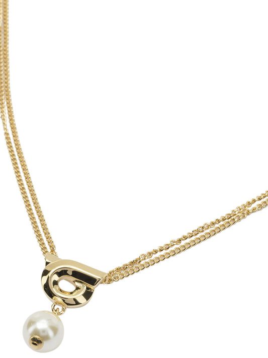 "Gancini" necklace with pearl Jewels