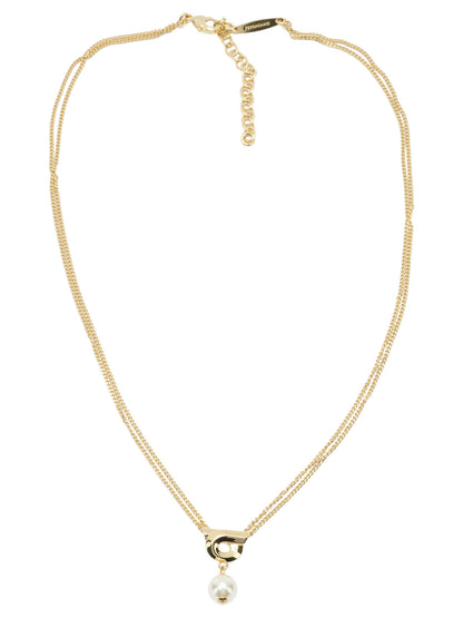 "Gancini" necklace with pearl Jewels