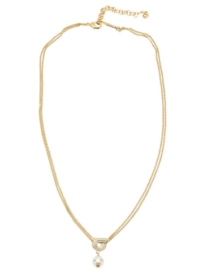 "Gancini" necklace with pearl Jewels