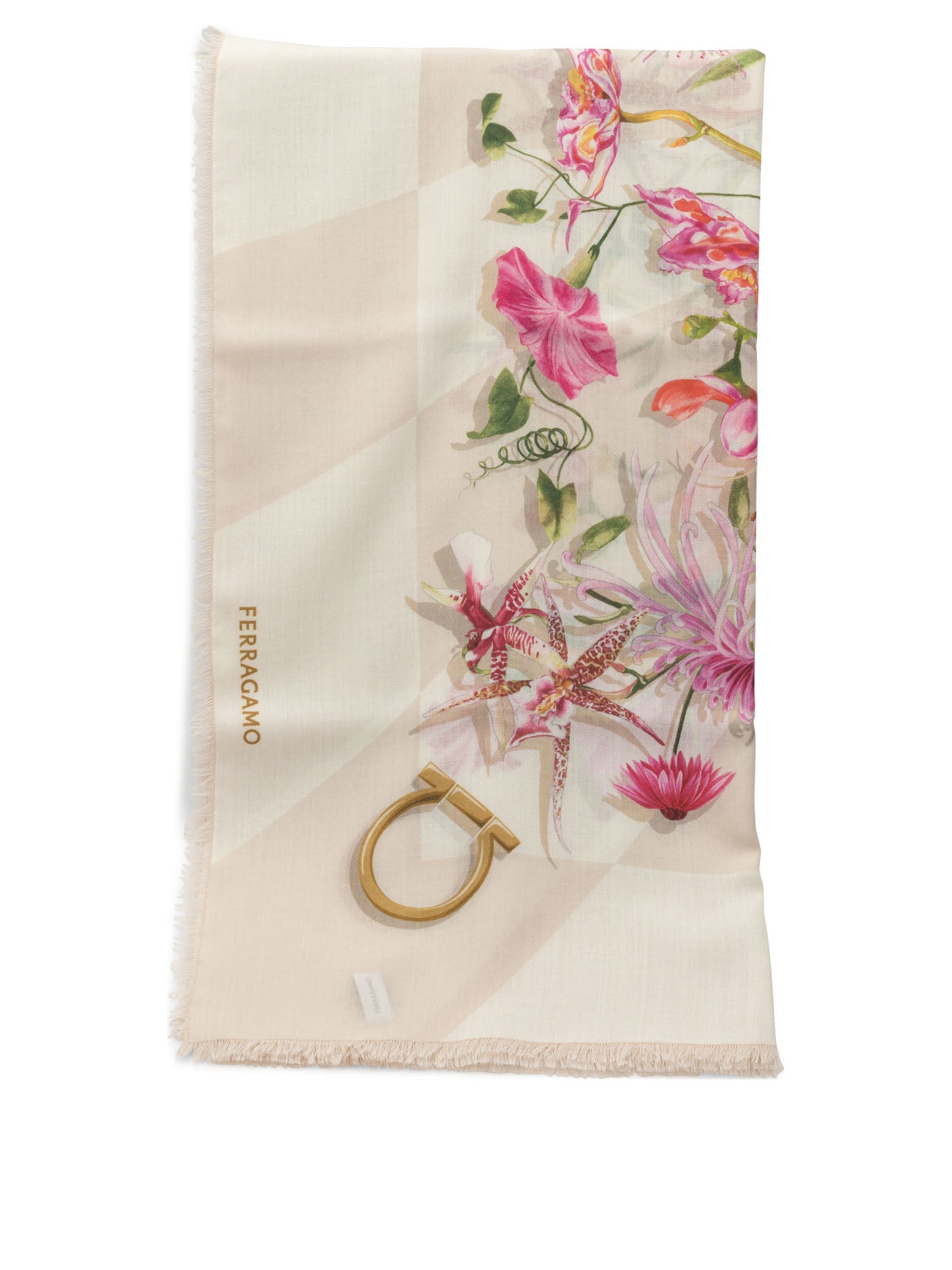 Gaia print wool scarf Sciarpe & Foulard
