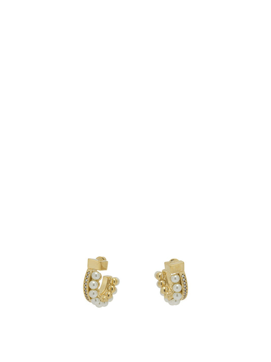 "Gancini" earrings with pearls Jewels