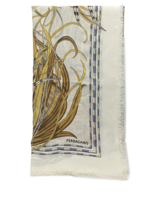 "Rooster" cashmere and silk scarf Sciarpe & Foulard