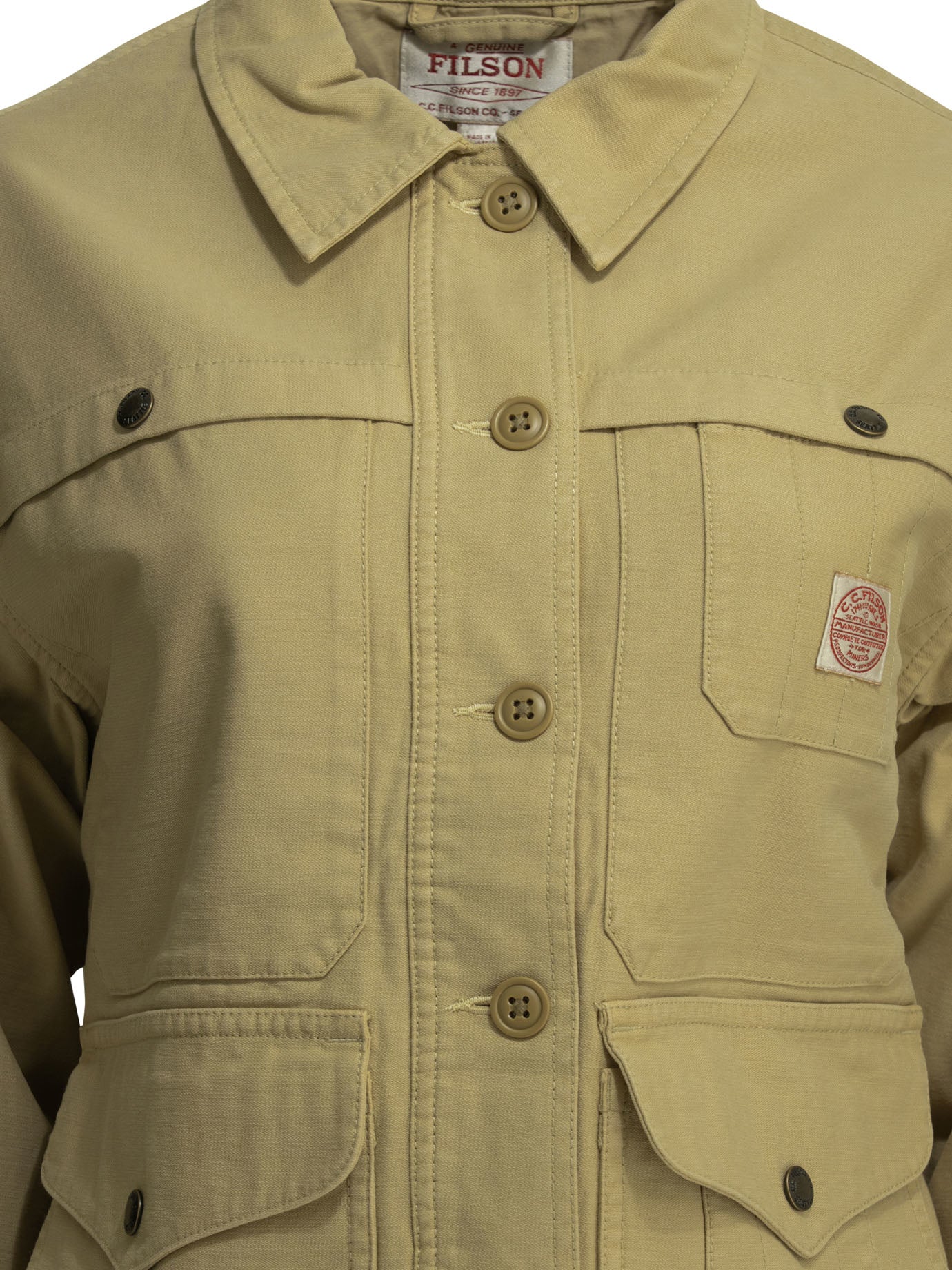 "Reverse Sateen Cruiser" overshirt jacket Jackets and Coats