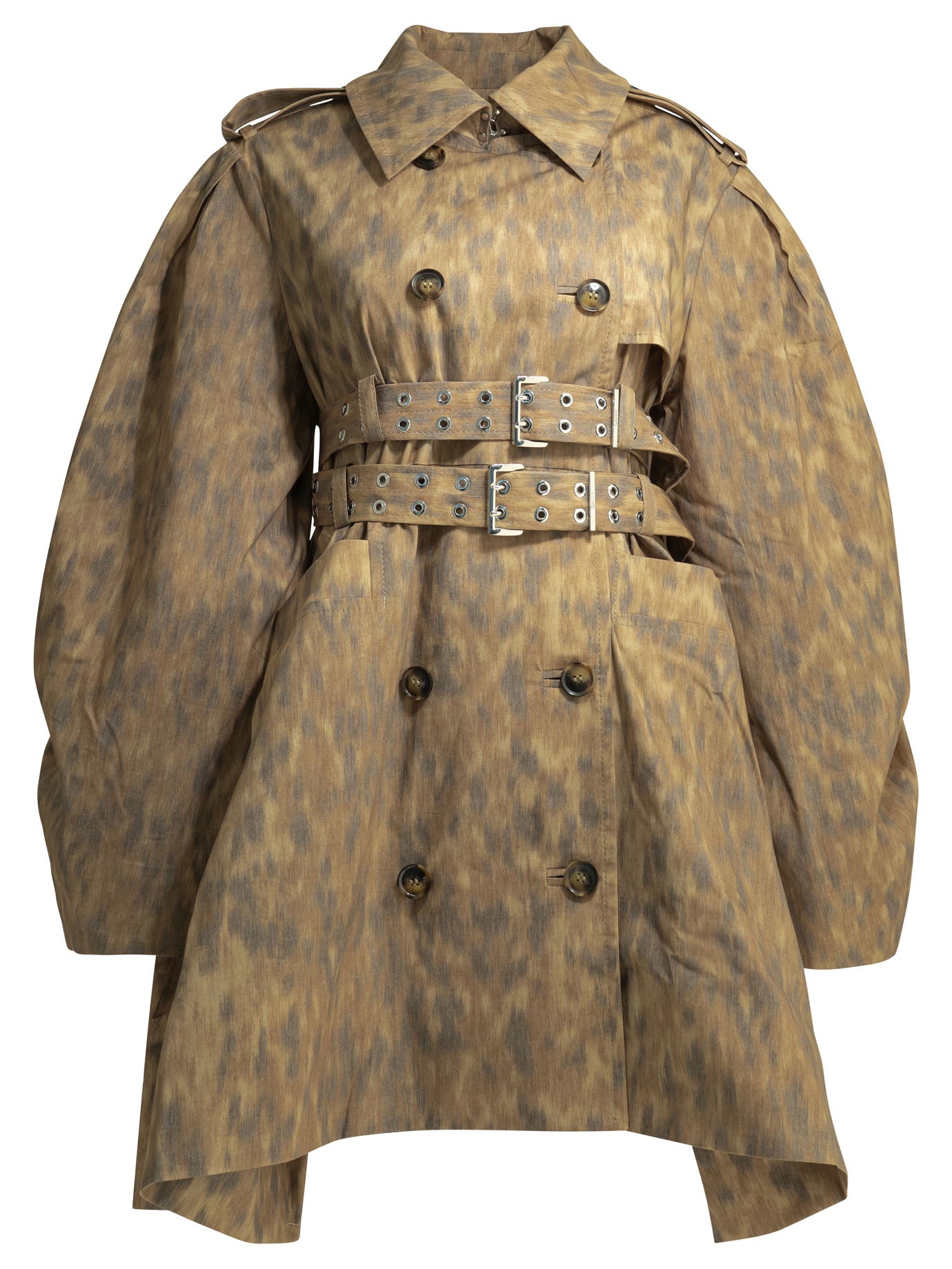 Animal print trench coat Jackets and Coats