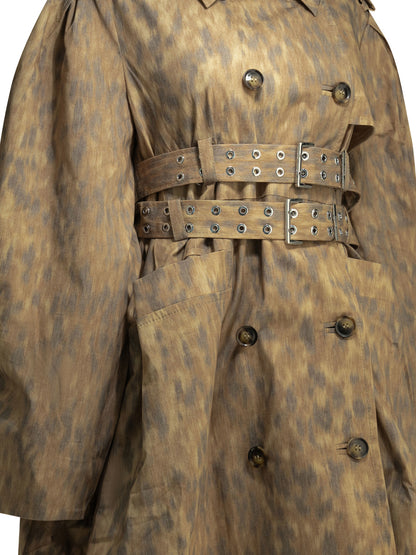 Animal print trench coat Jackets and Coats