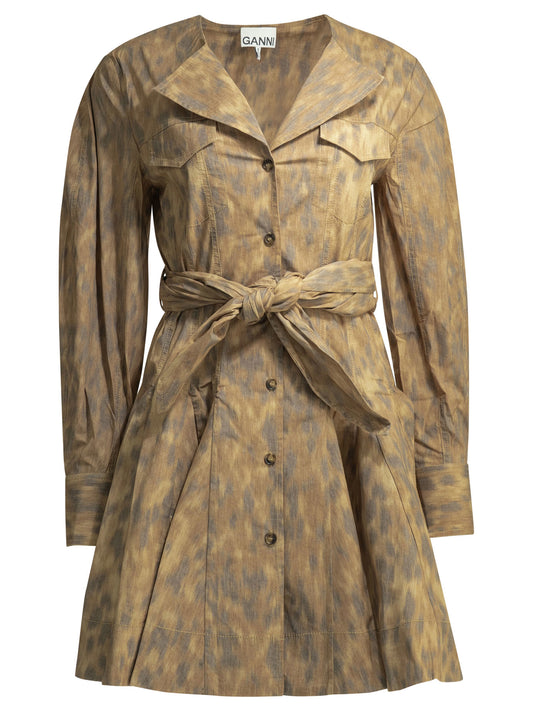 Animal print chemisier dress Dresses