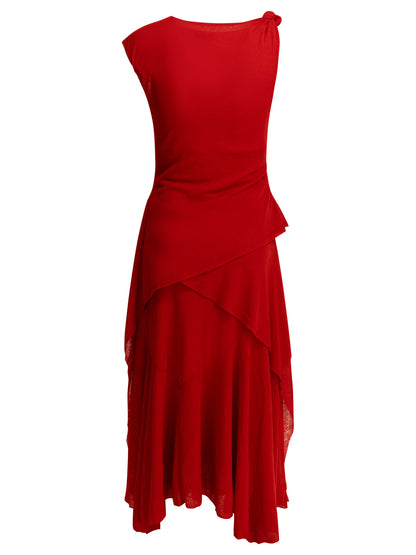 Draped long dress Dresses