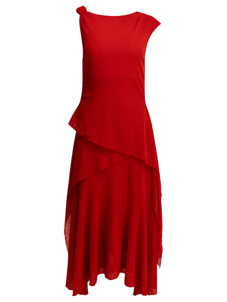 Draped long dress Dresses