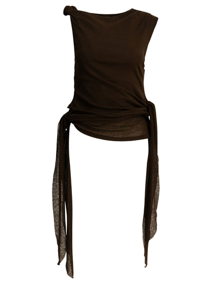 Draped tank top Tops