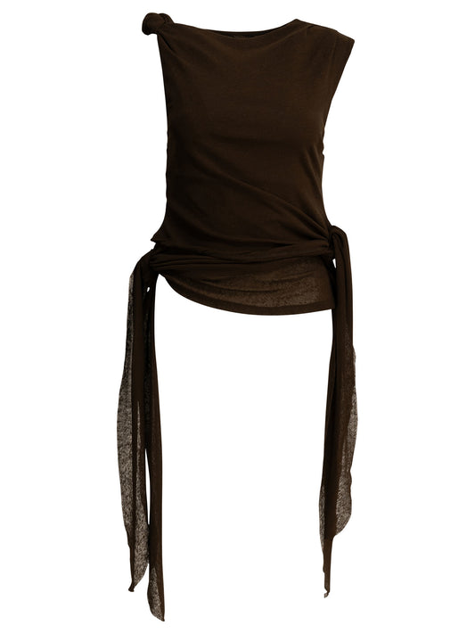 Draped tank top Tops