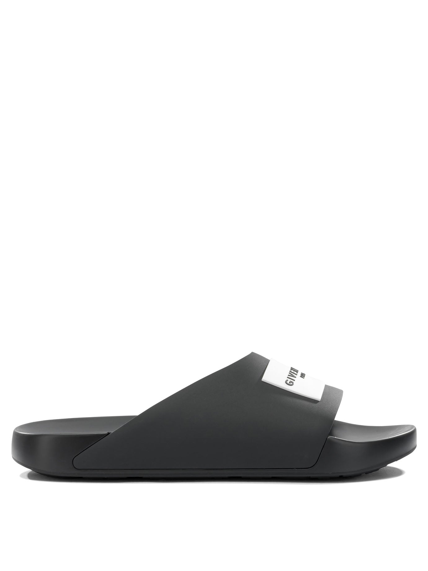 "Label" Slides Sandals