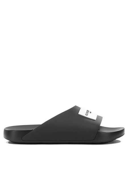 "Label" Slides Sandals