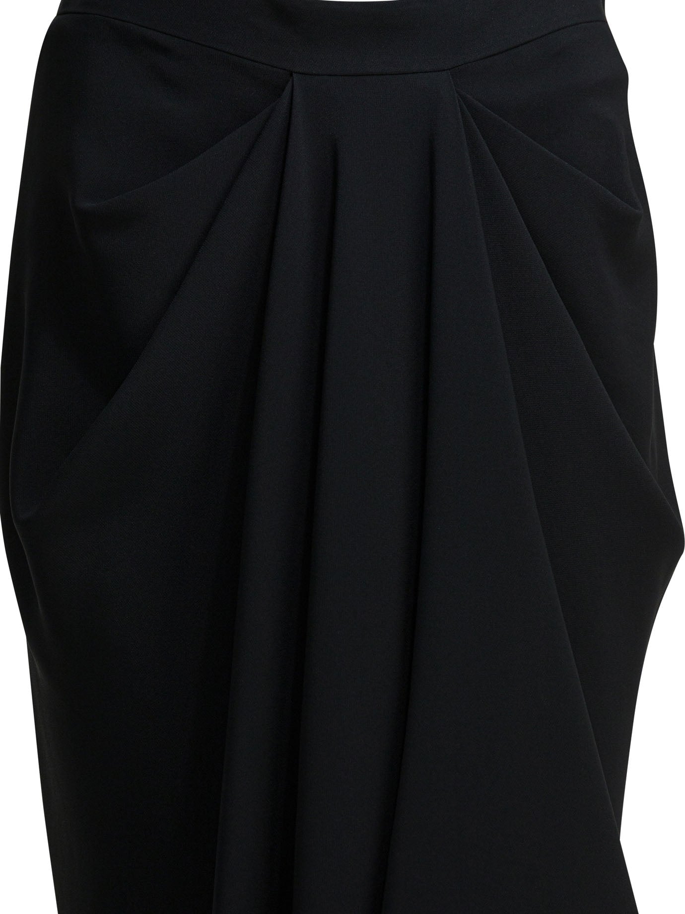 Draped crepe cady midi skirt Skirts