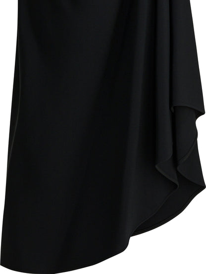 Draped crepe cady midi skirt Skirts