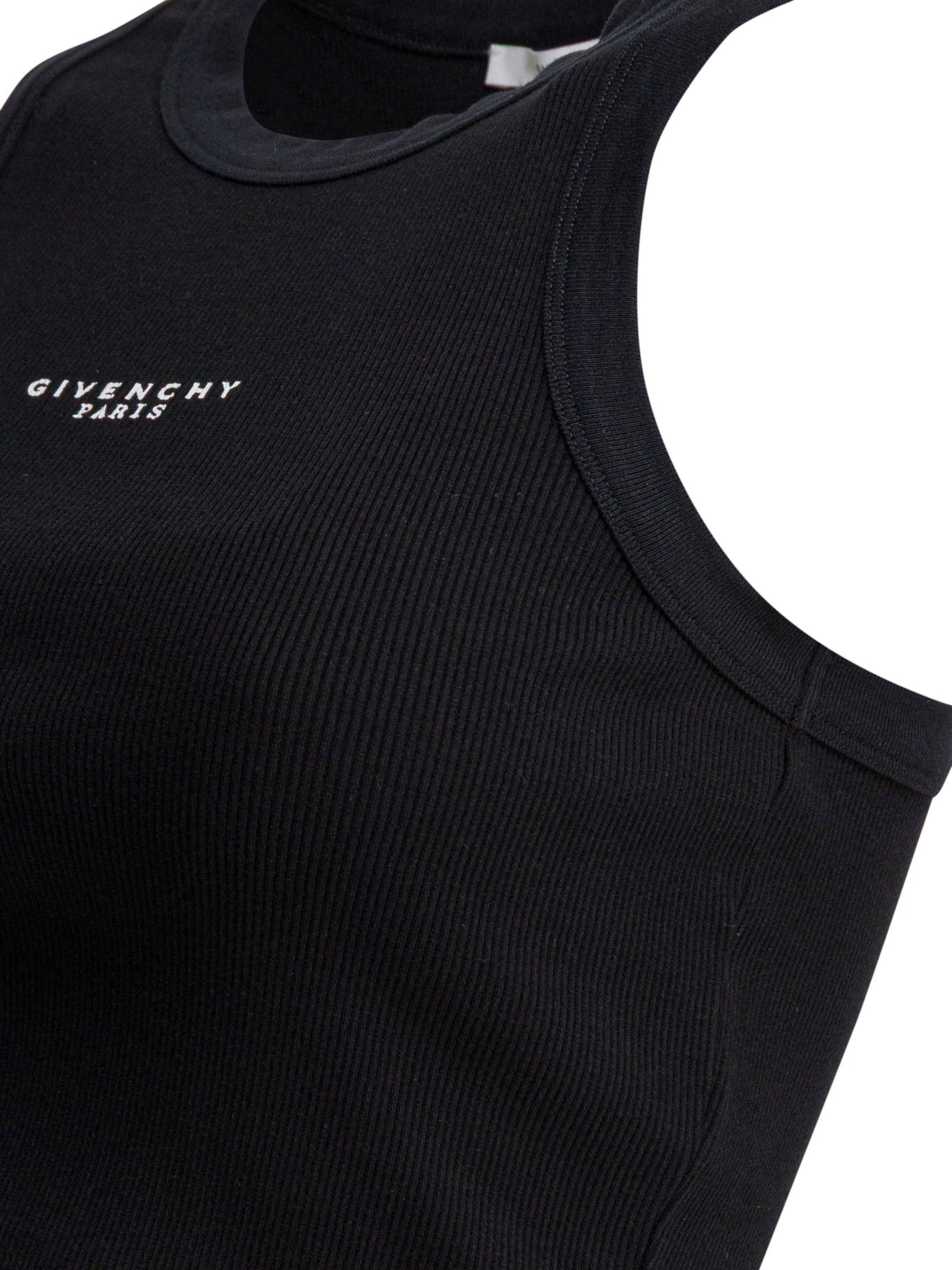 Cropped tank top with logo Tops