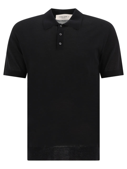 Merino wool button-down polo shirt Polo shirts