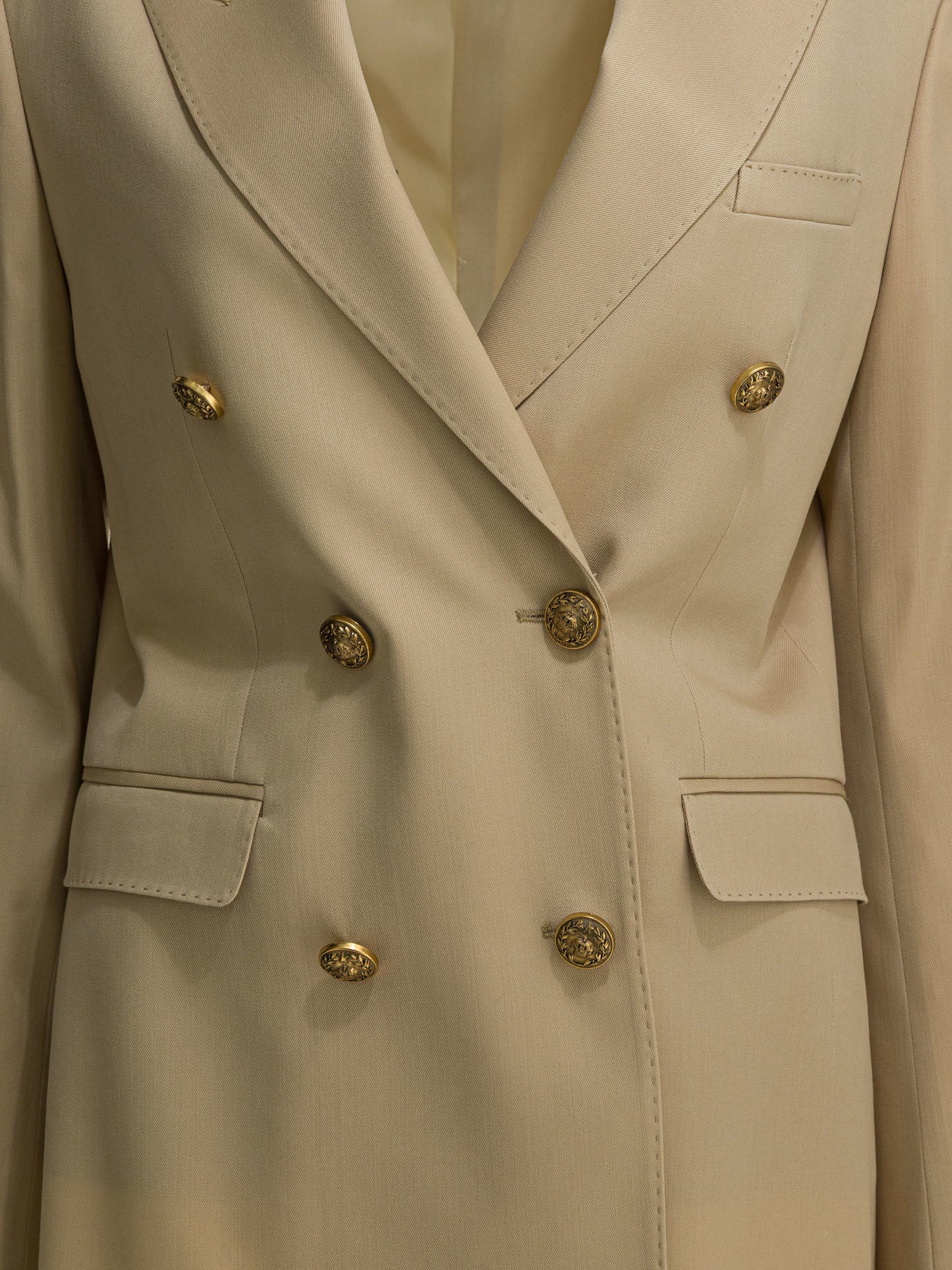 Double-breasted blazer in virgin wool Jackets and Coats