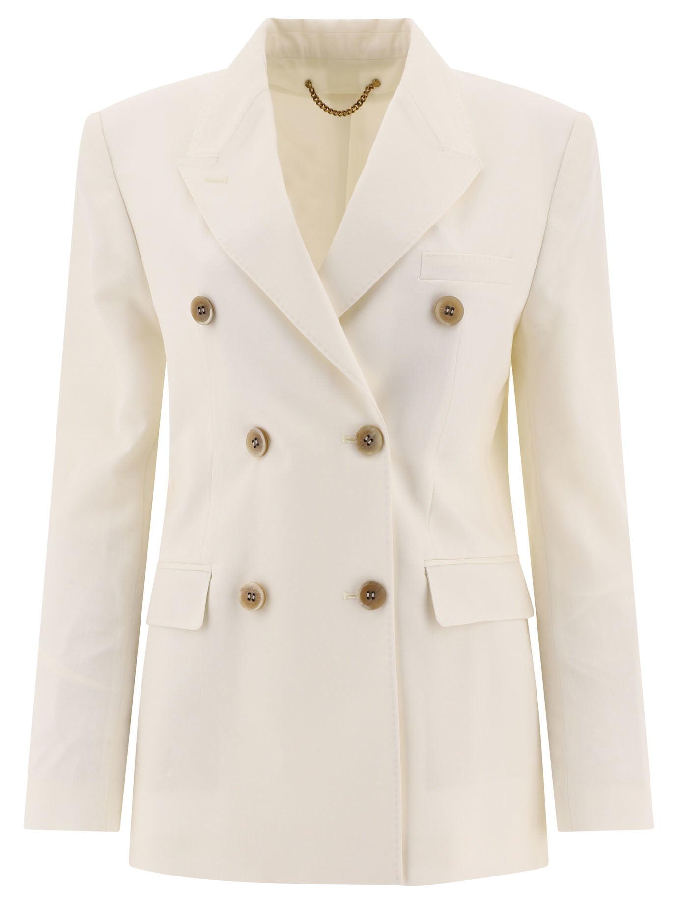 Double-breasted blazer in virgin wool Jackets and Coats