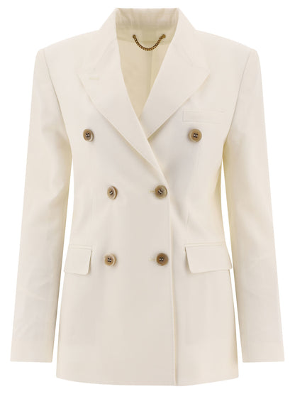 Double-breasted blazer in virgin wool Jackets and Coats