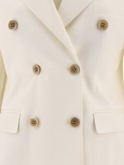 Double-breasted blazer in virgin wool Jackets and Coats
