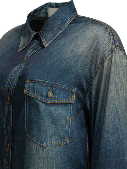 Denim overshirt jacket Jackets and Coats