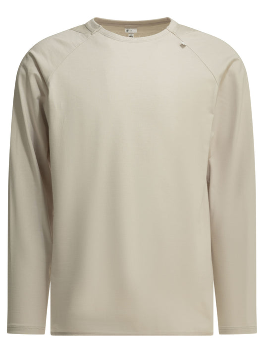 "Paneled Mesh L/S" Crew-neck T-shirt T-shirts