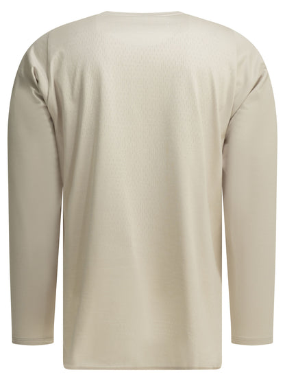 "Paneled Mesh L/S" Crew-neck T-shirt T-shirts