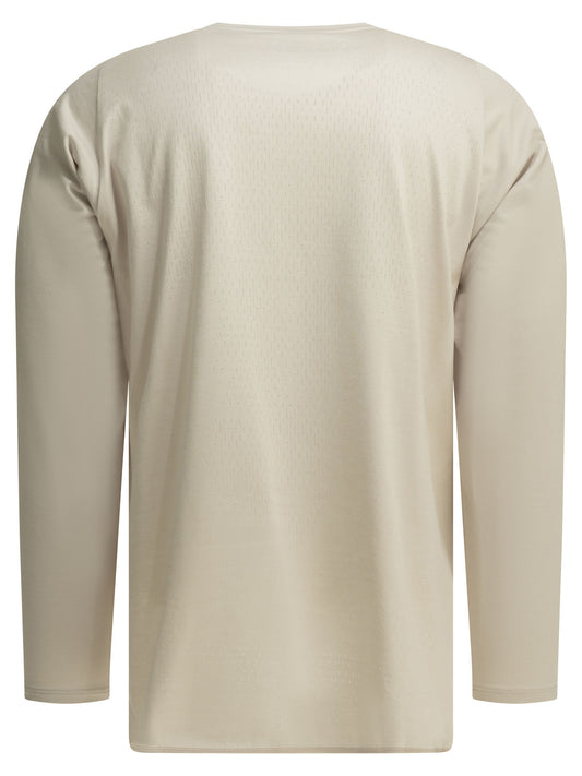 "Paneled Mesh L/S" Crew-neck T-shirt T-shirts