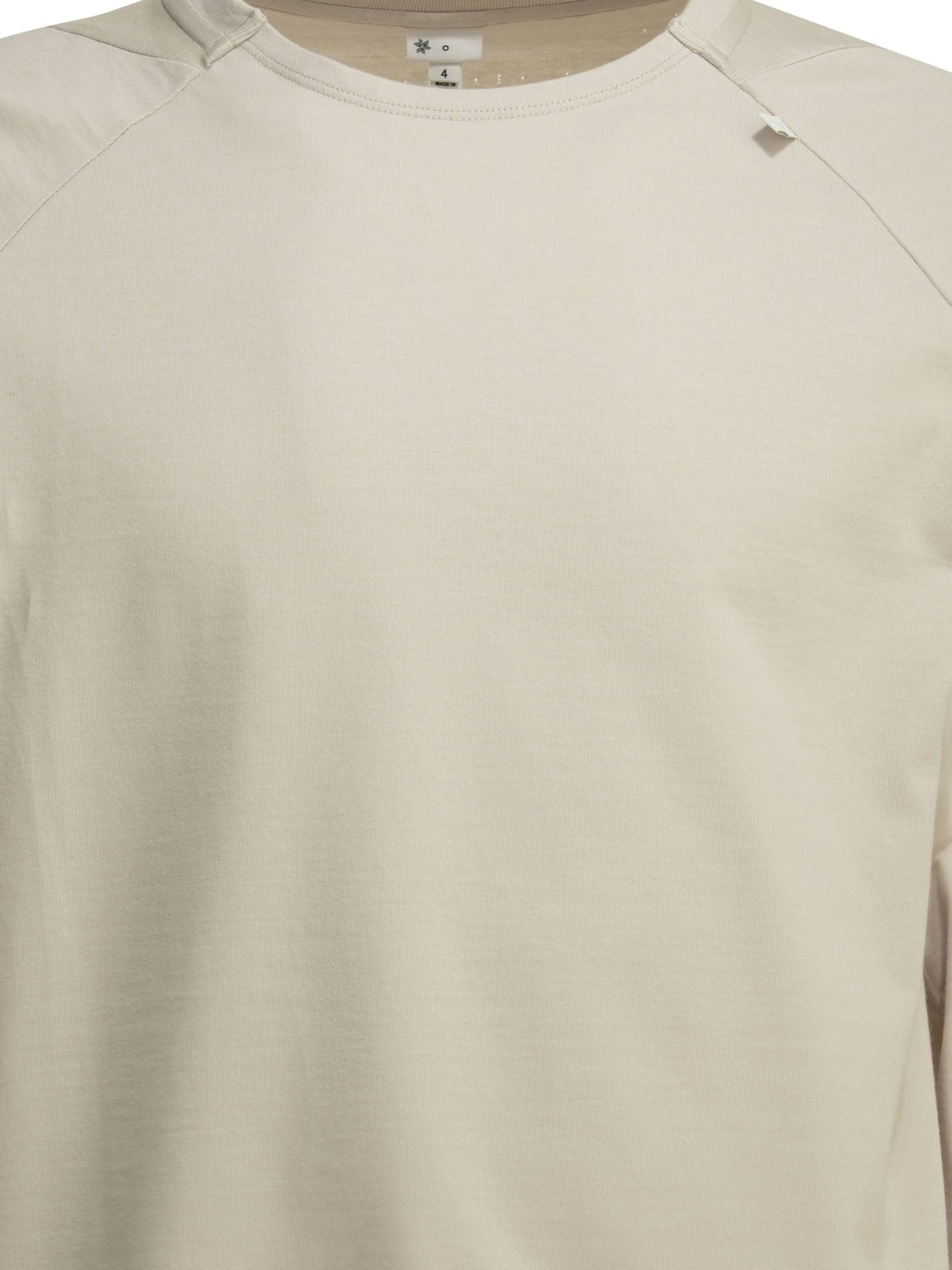 "Paneled Mesh L/S" Crew-neck T-shirt T-shirts