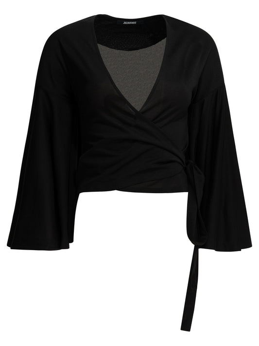 Casual wrap-around top Tops