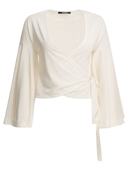 Casual wrap-around top Tops