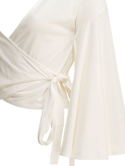 Casual wrap-around top Tops