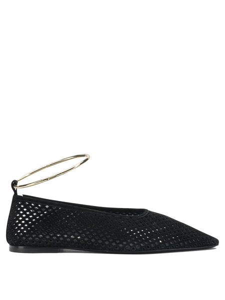 Suede perforated ballet flats Ballerinas