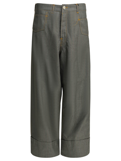 Casual pinstripe pants Trousers