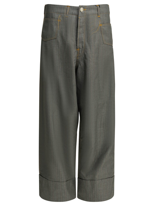 Casual pinstripe pants Trousers