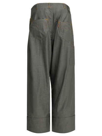 Casual pinstripe pants Trousers