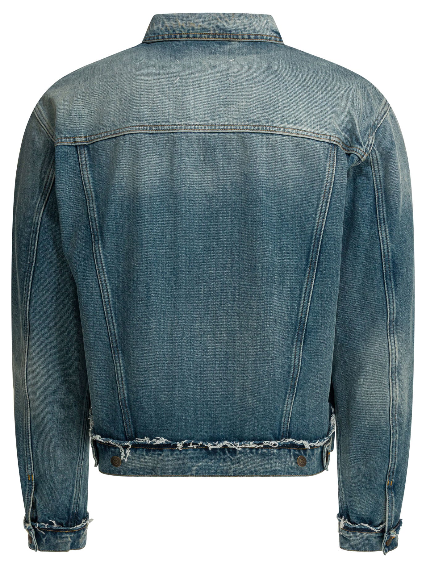 Worn denim efect jacket Jackets and Coats
