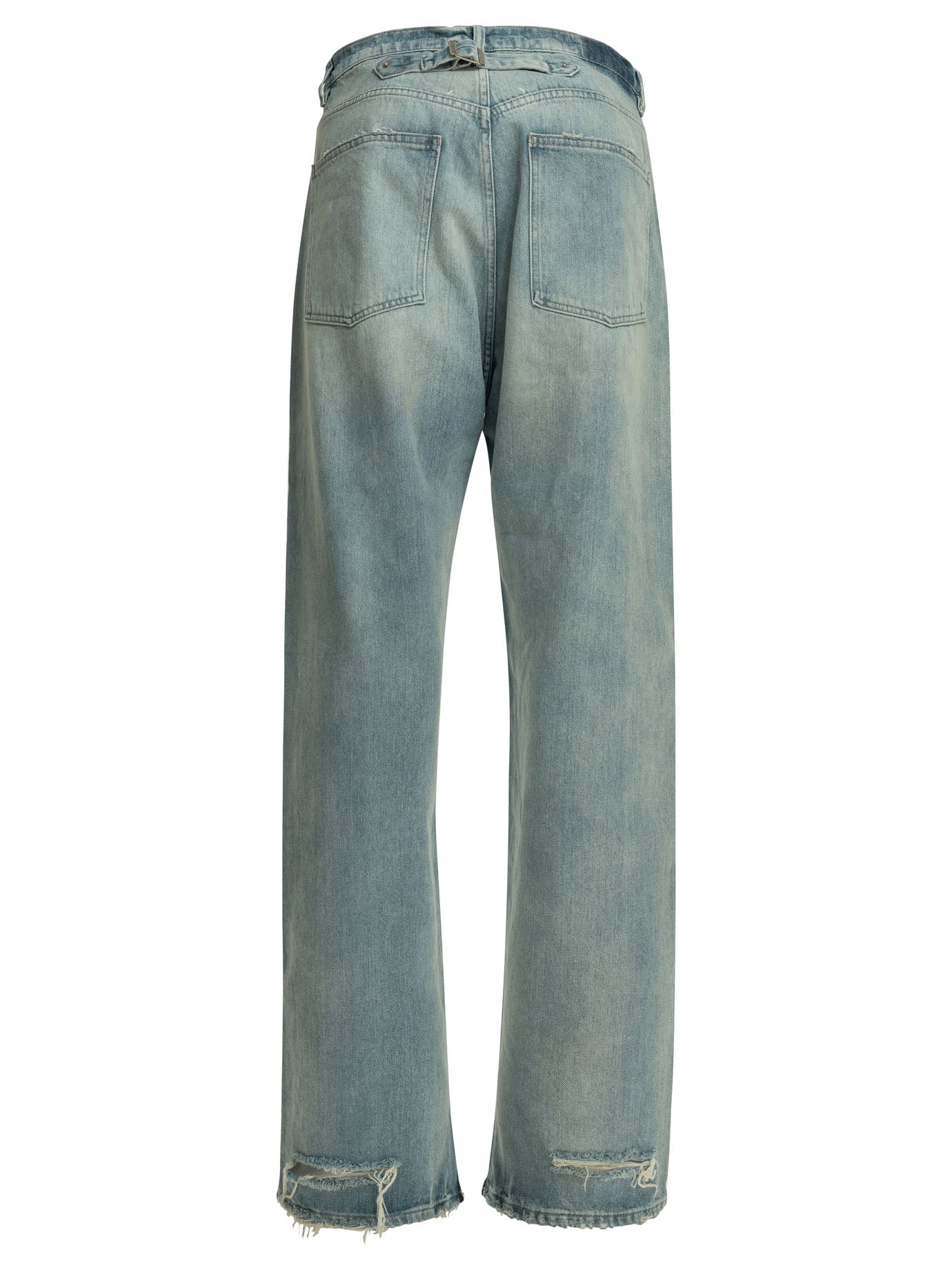 Straight-leg jeans with buckle Jeans