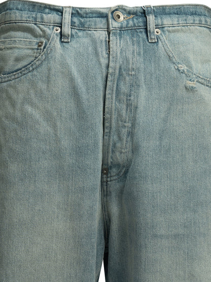 Straight-leg jeans with buckle Jeans
