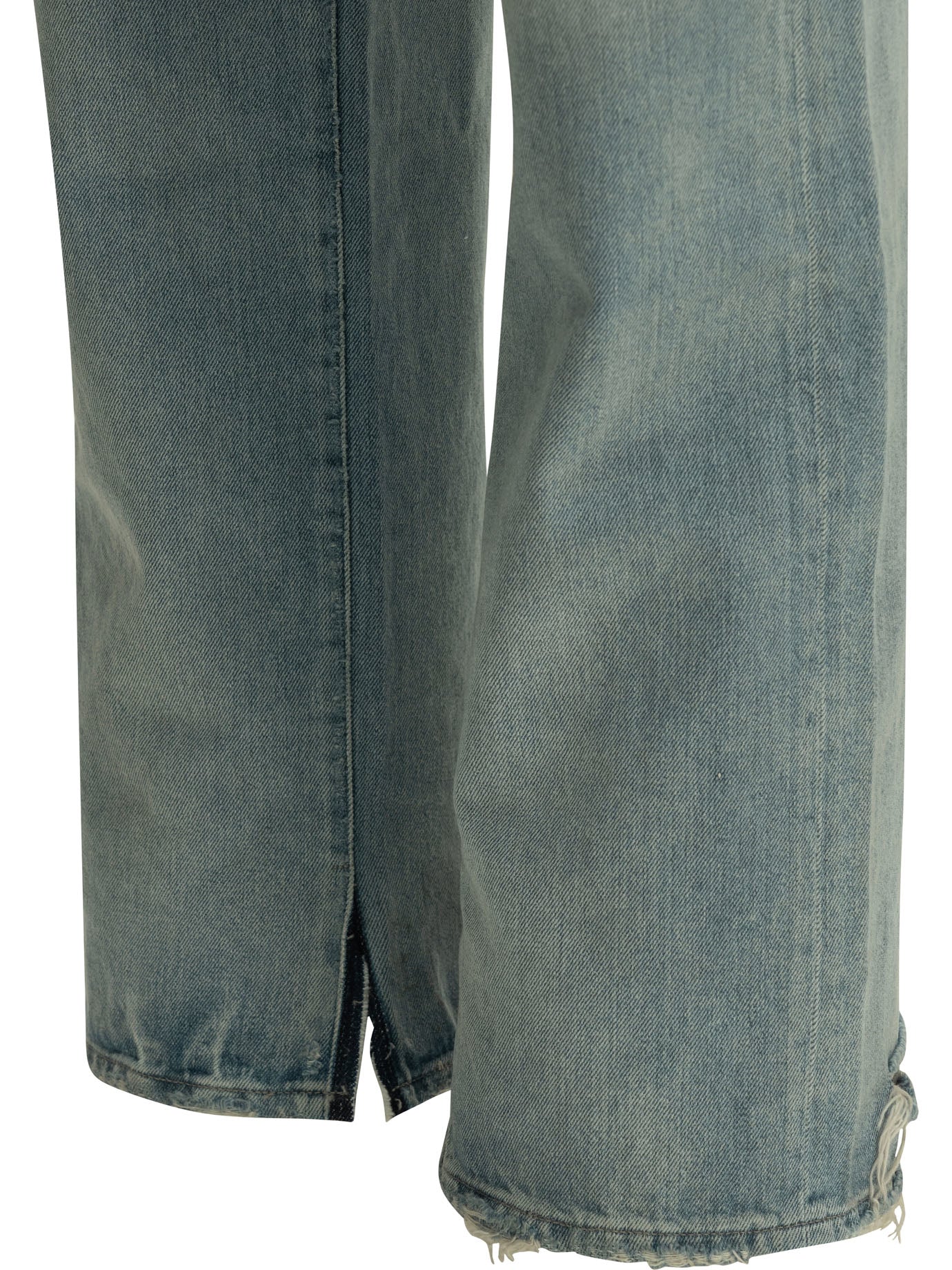 Straight-leg jeans with buckle Jeans