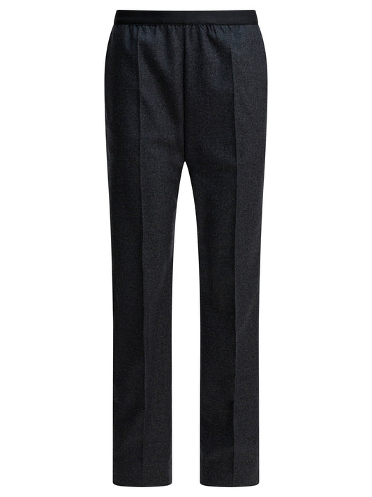Straight-leg pants in wool Trousers