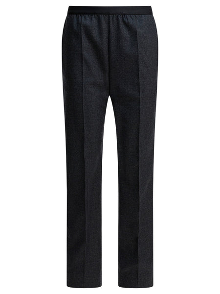 Straight-leg pants in wool Trousers