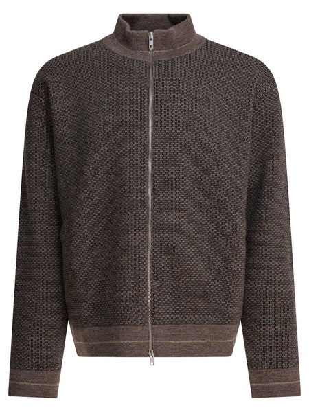 Wool zipper sweater Knitwear
