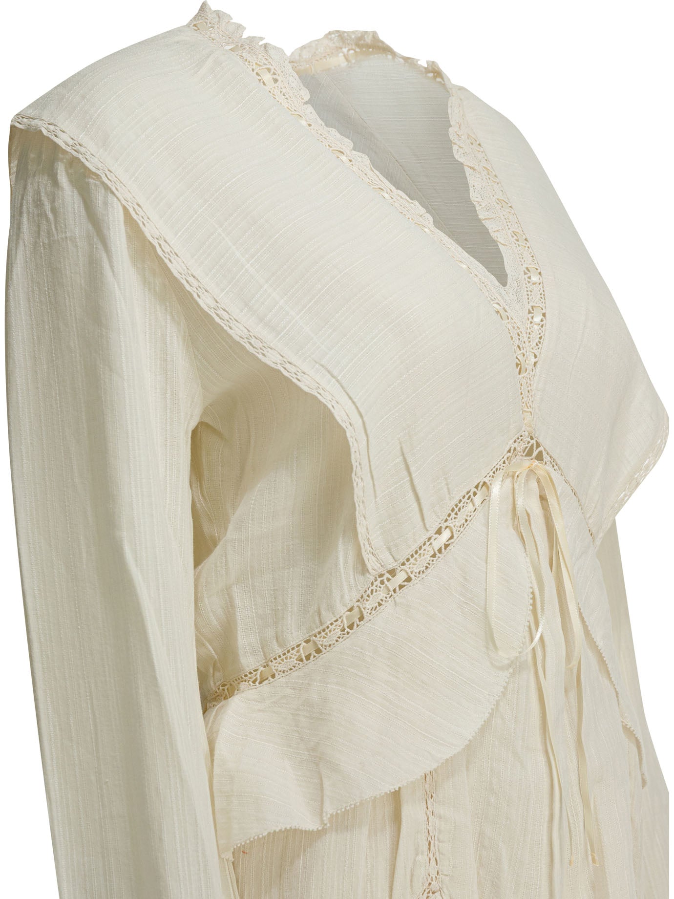"Damya" cotton and linen short dress Dresses