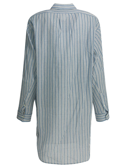 Striped chemisier dress Dresses